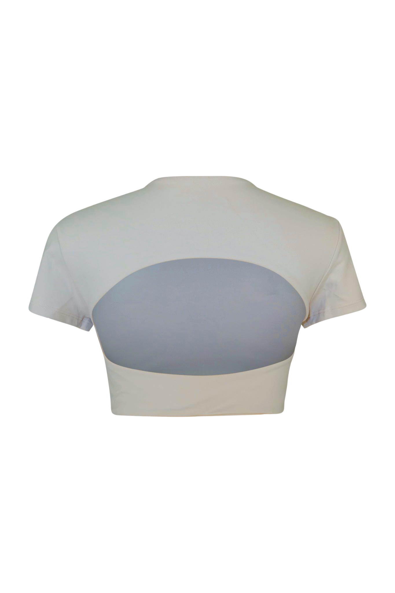 FLOW BACKLESS CROP TEE (CLOUD)