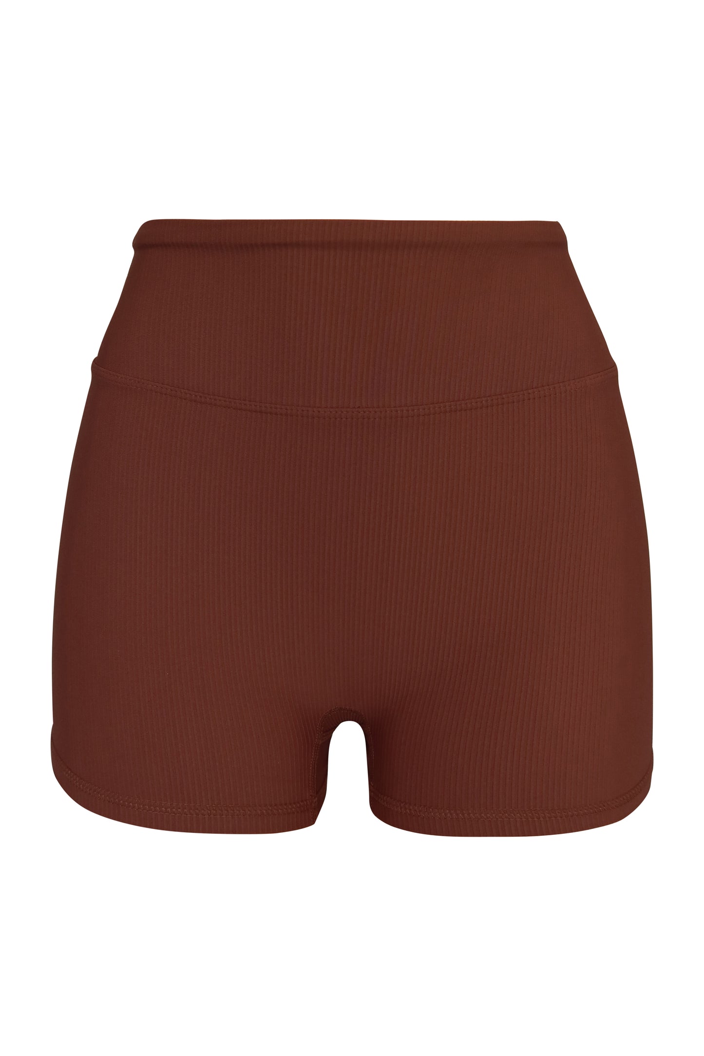 FORM HIGH WAIST BIKER SHORTS (BROWN)
