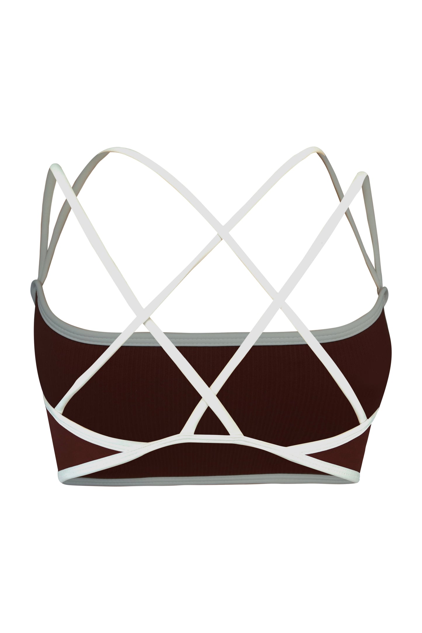 FORM MINIMAL SPORTS BRA (BROWN & WHITE)