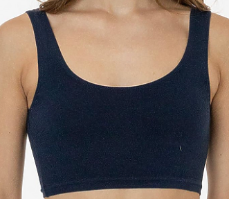 WOMEN'S CROP TANK (NAVY)