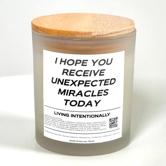 I HOPE CANDLE (FROSTED VESSEL)