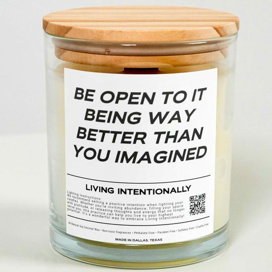 BE OPEN CANDLE (CLEAR VESSEL)
