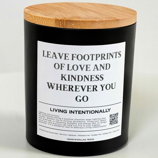 LEAVE FOOTPRINTS CANDLE (BLACK VESSEL)