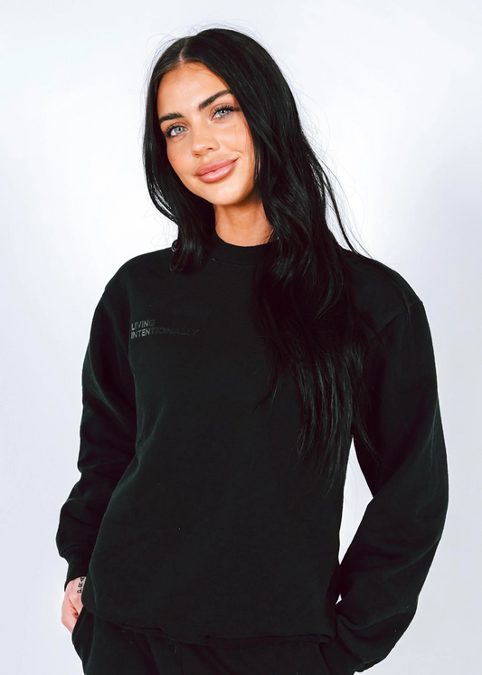 UNISEX CREWNECK SWEATSHIRT (BLACK)