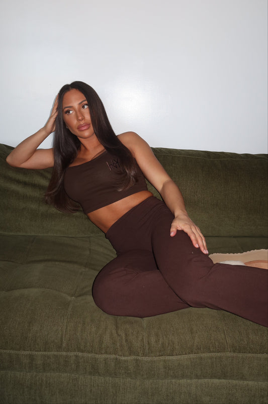 WOMENS YOGA LEGGINGS (CHOCOLATE)