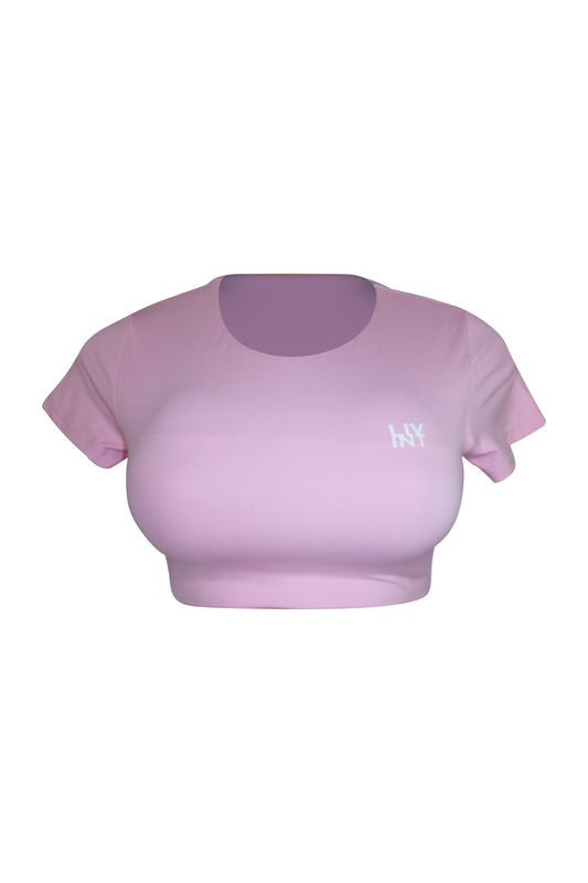 INTENT CROP SHORT SLEEVE (PEONY)