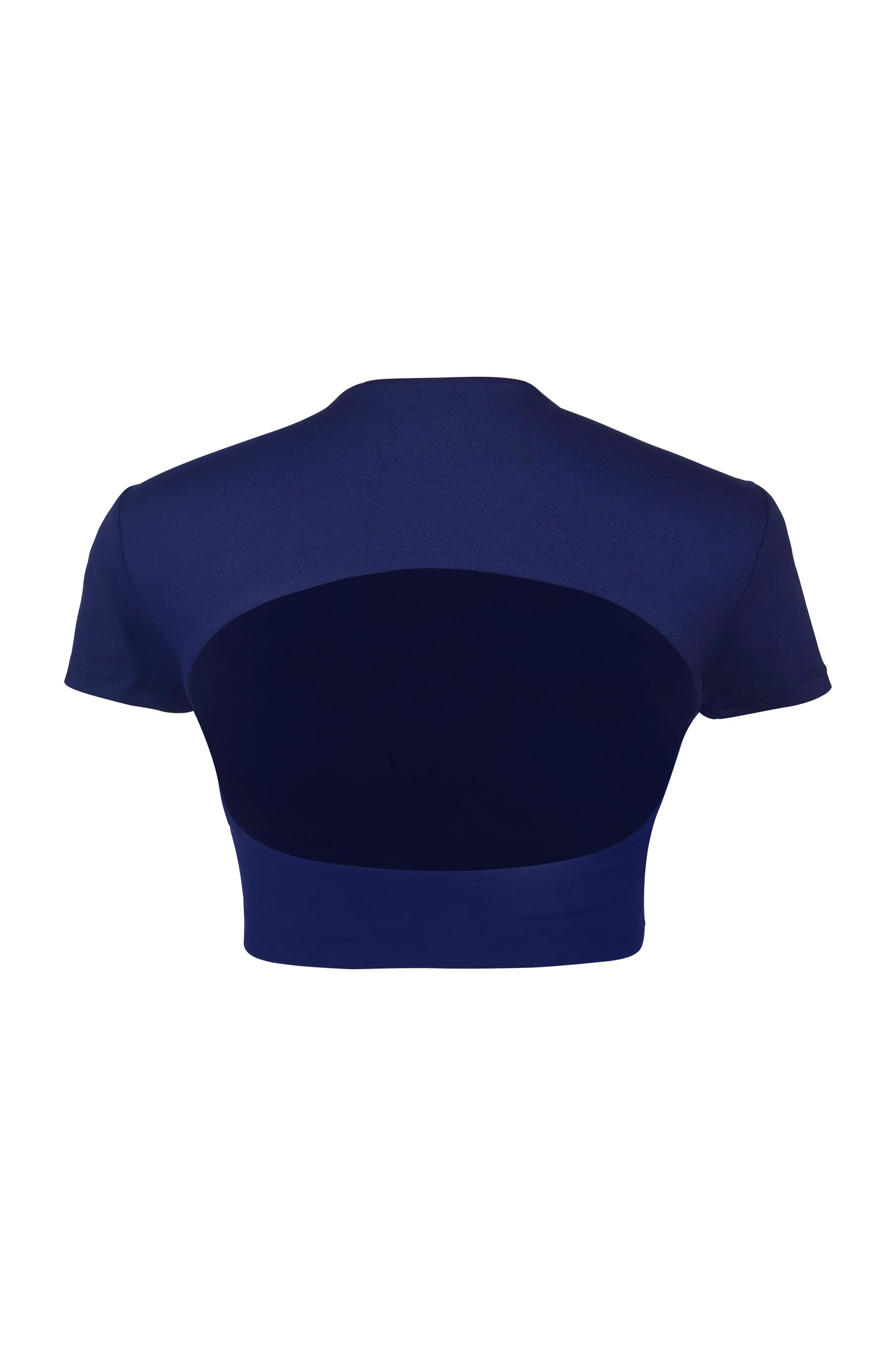 FLOW BACKLESS CROP TEE (TIDE)