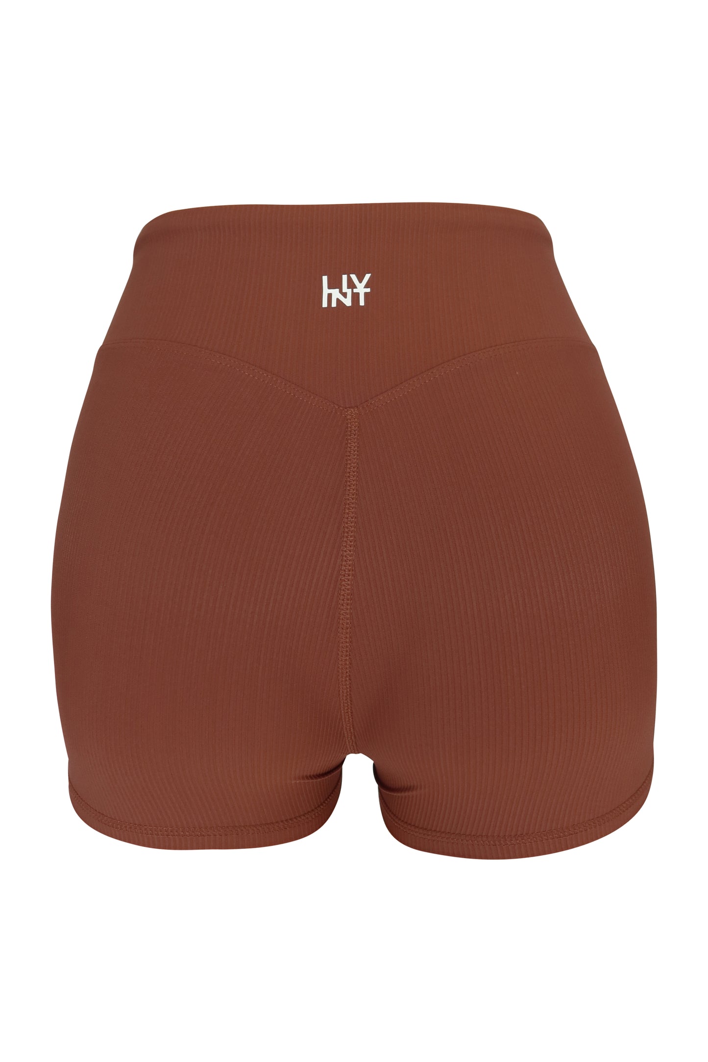 FORM HIGH WAIST BIKER SHORTS (BROWN)