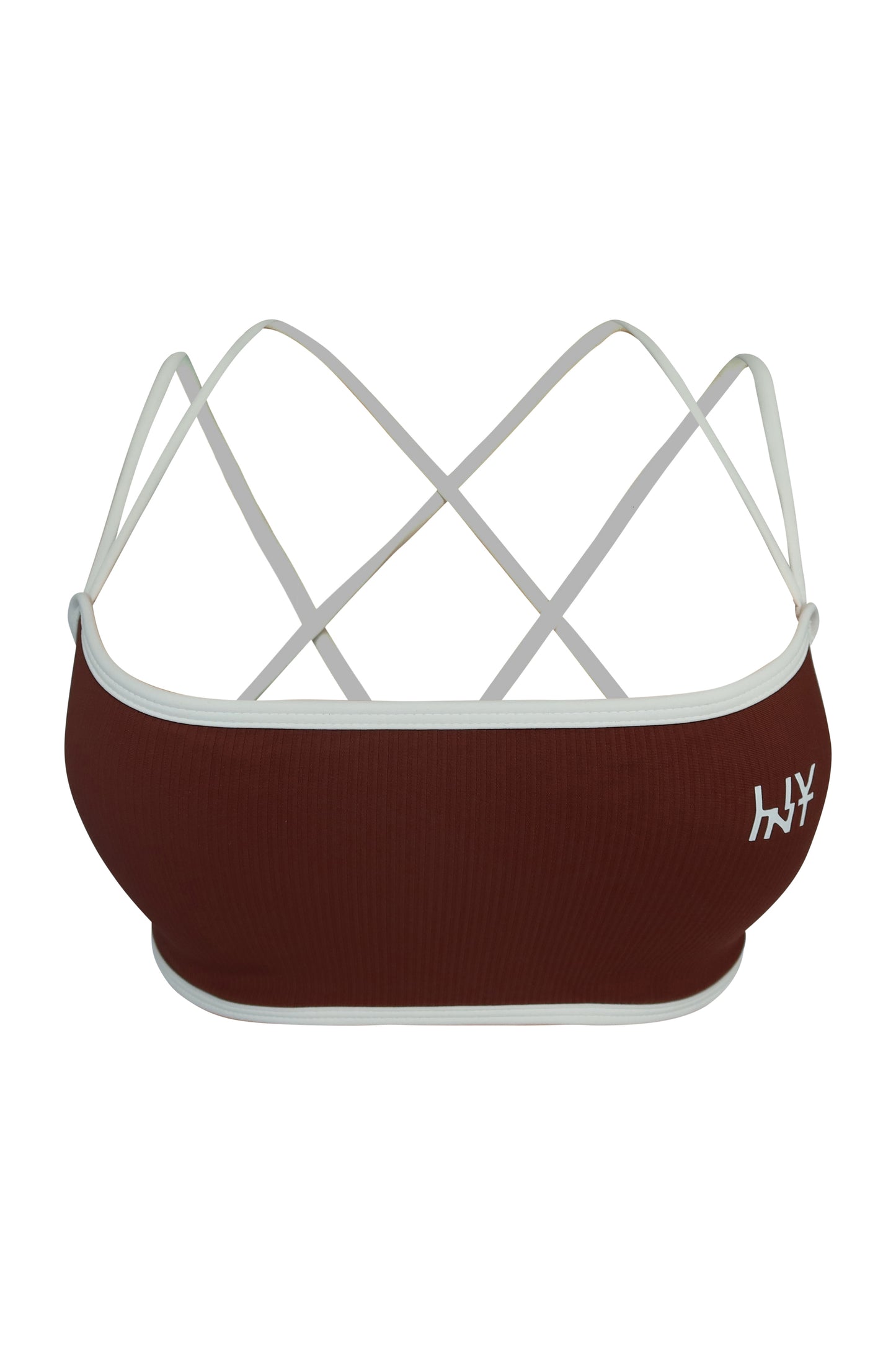 FORM MINIMAL SPORTS BRA (BROWN & WHITE)