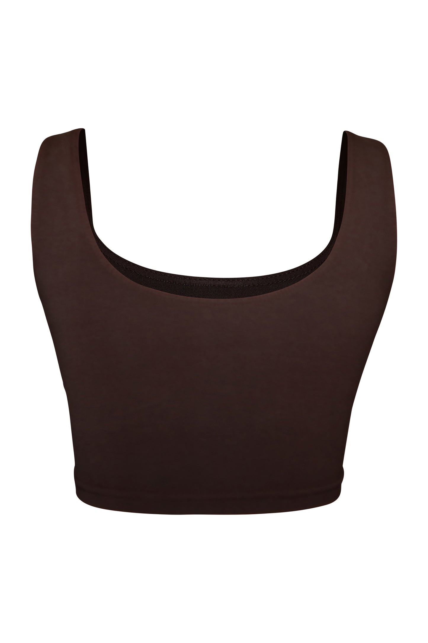 WOMEN'S CROP TANK (CHOCOLATE)