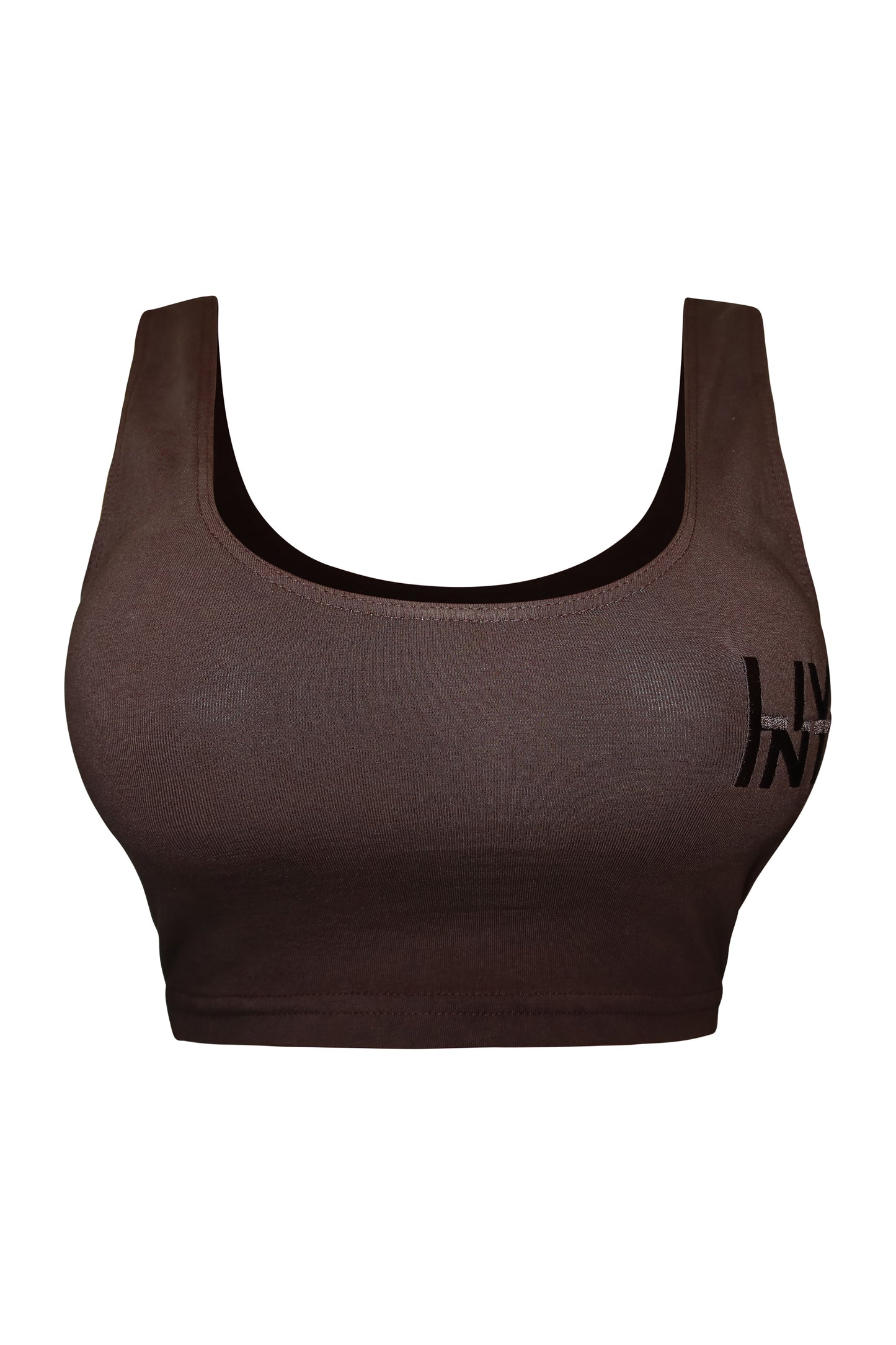WOMEN'S CROP TANK (CHOCOLATE)