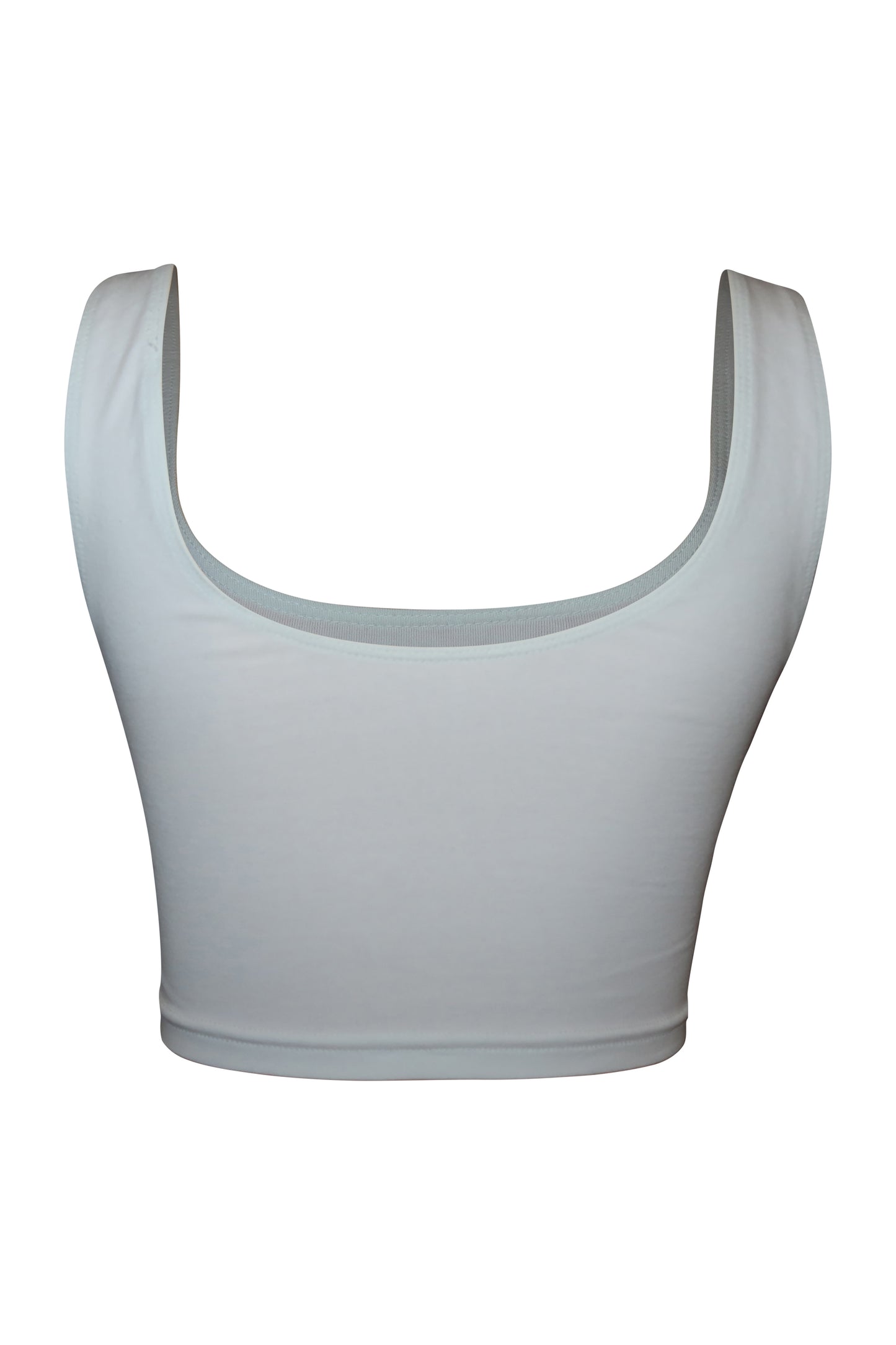 WOMEN'S CROP TANK (WHITE)