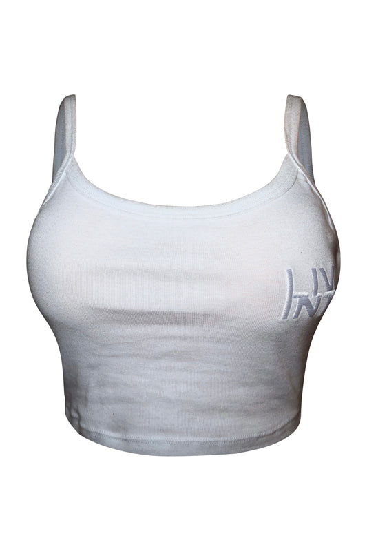 WOMENS BABY RIB TANK (WHITE)