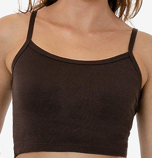 WOMENS BABY RIB TANK (CHOCOLATE)