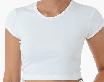 WOMENS BABY TEE (WHITE)